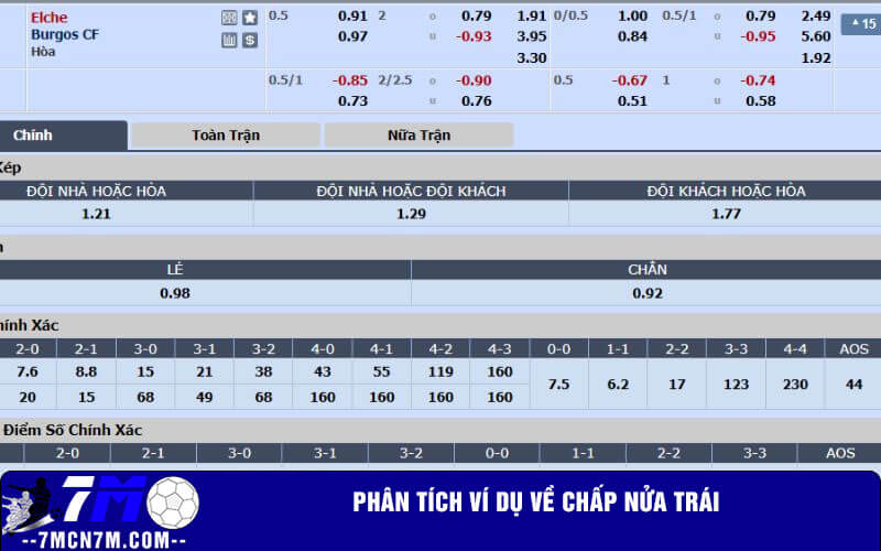 Phân tích ví dụ về chấp nửa trái