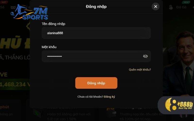 Hướng dẫn đăng nhập 888B dễ hiểu nhất