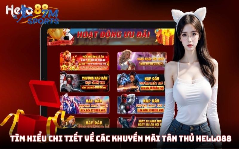 Ưu đãi tân thủ siêu hot dành cho các hội viên Hello88