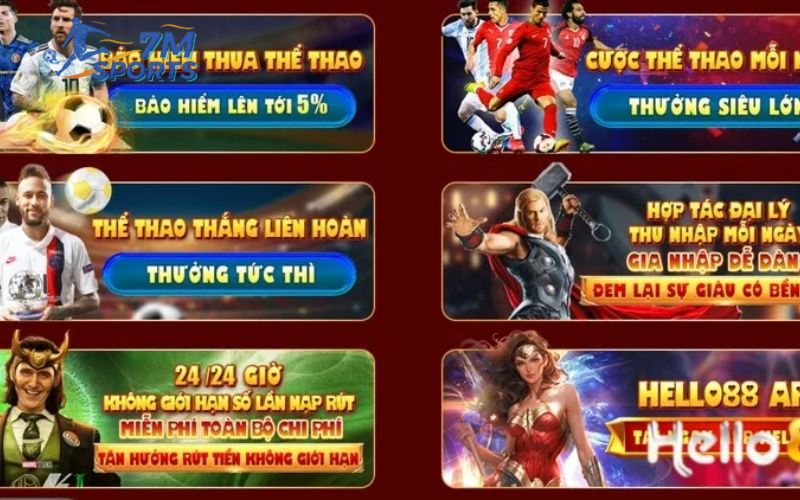 List sự kiện tặng thưởng đặc biệt của Hello88 năm 2025
